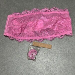 Pink Lace Bandeau Bra